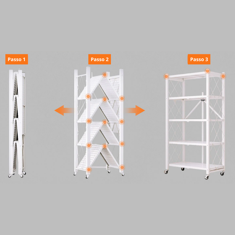 MaxOrganize™ Estantería Multifuncional Plegable: Compra 1 y llévate 2